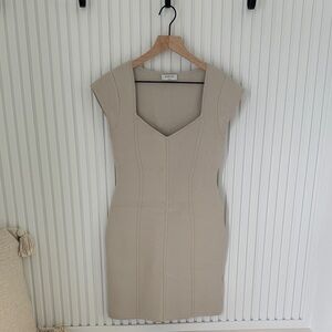 Mango Beige Mini Dress
